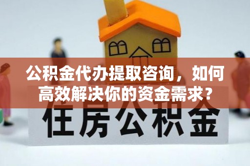 平陆公积金代办提取咨询，如何高效解决你的资金需求？