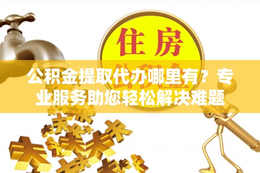 平陆公积金提取代办哪里有？专业服务助您轻松解决难题