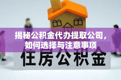 平陆揭秘公积金代办提取公司，如何选择与注意事项